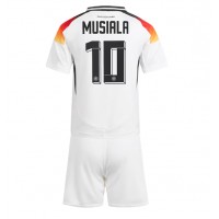 Camiseta Alemania Jamal Musiala #10 Primera Equipación para niños Eurocopa 2024 manga corta (+ pantalones cortos)